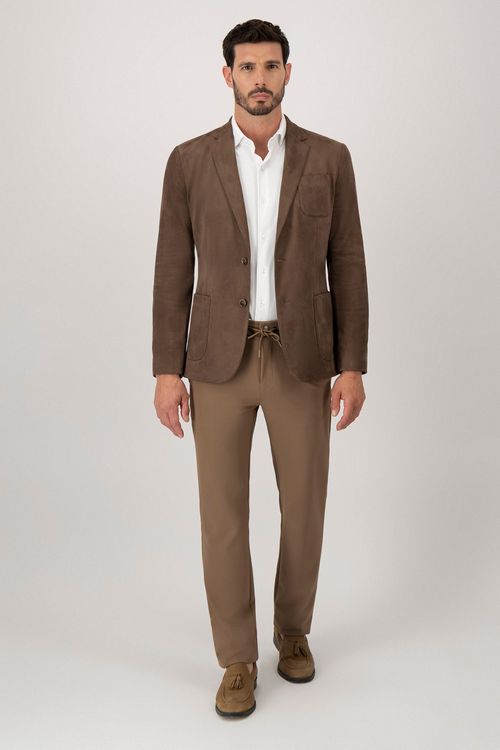 Saco Casual Suede Slim Fit