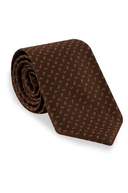 Corbata De Seda Con Estampado Paisley