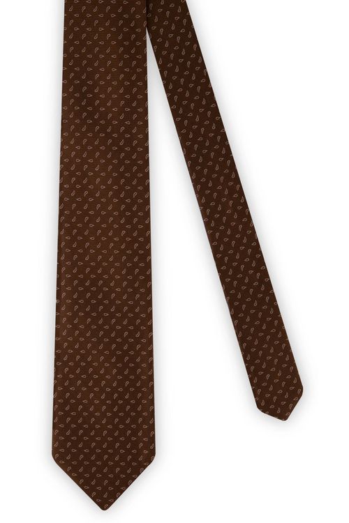 Corbata De Seda Con Estampado Paisley
