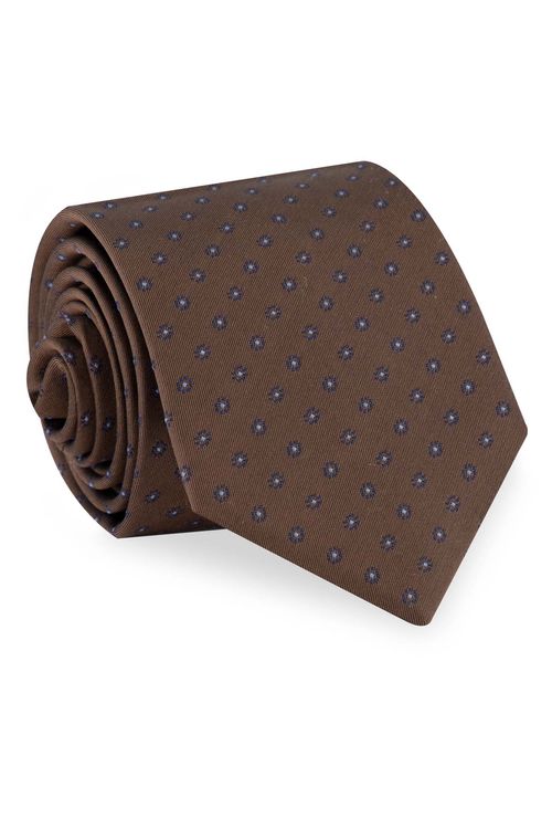 Corbata Clásica Micro Fantasía Geométrica