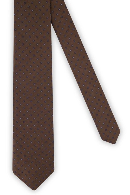 Corbata Clásica Micro Fantasía Geométrica