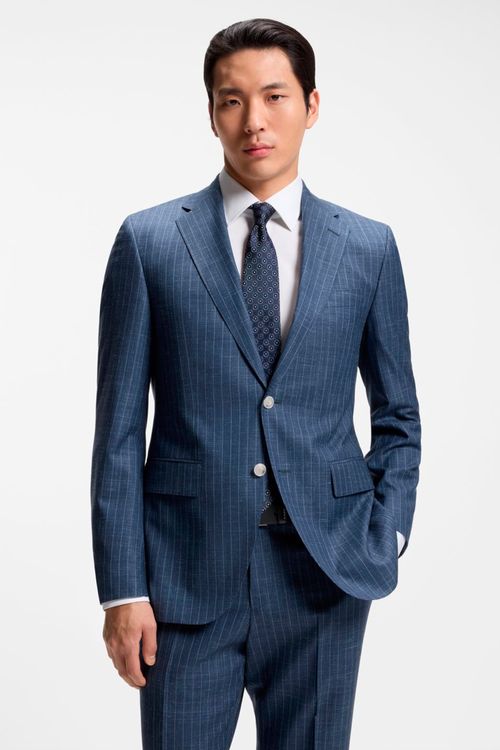 Traje Boss One Regular Fit De Lana