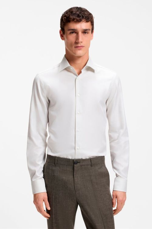 Camisa Slim Fit En Elegante Algodón Italiano