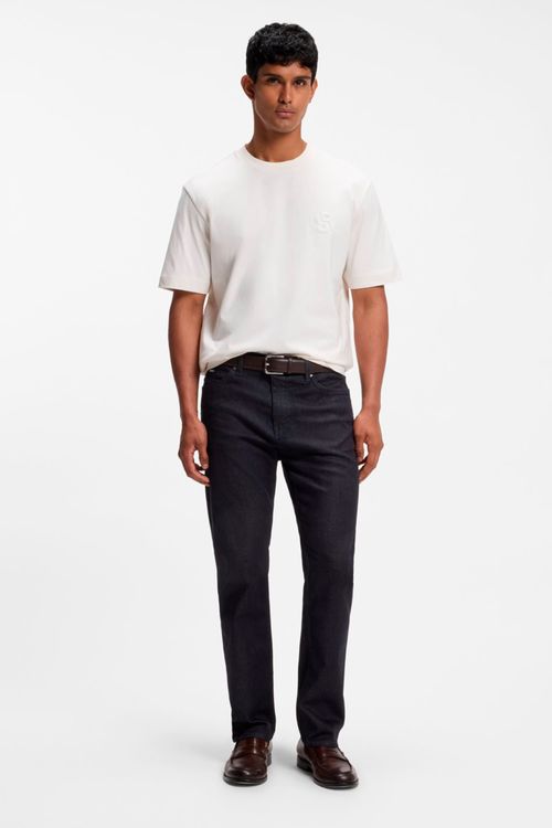 Jeans De Corte Regular En Denim Elástico