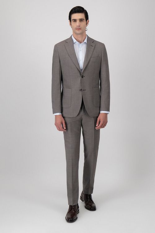 Traje De Lana Stretch Slim Fit