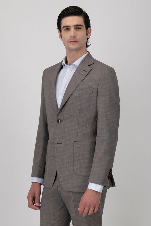 Traje De Lana Stretch Slim Fit