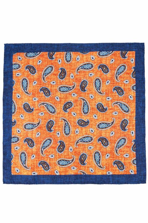 Pañuelo Estampado Paisley En Seda