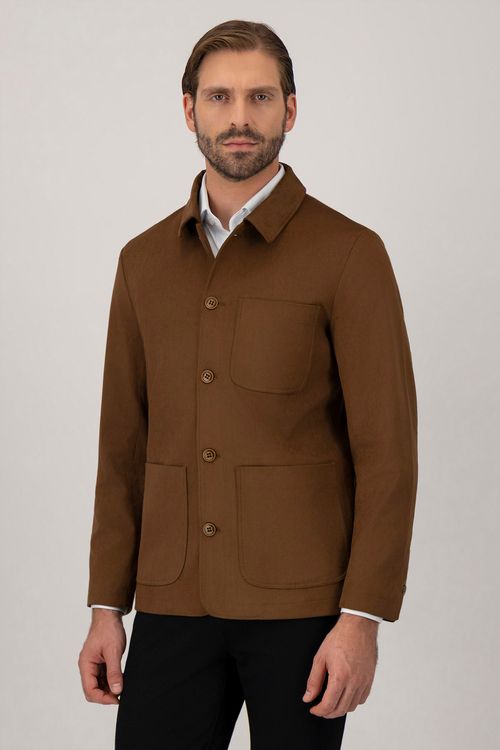Chamarra Casual Suede Modern Fit