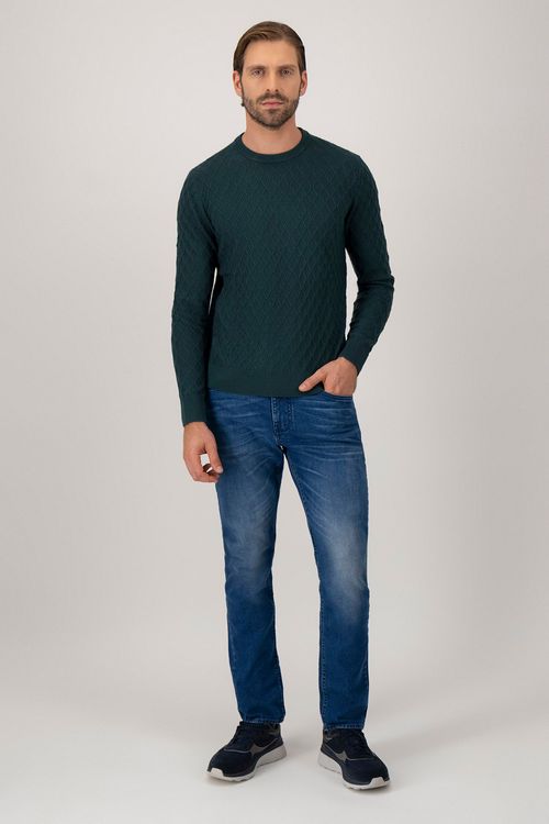 Suéter Tejido De Rombos Slim Fit