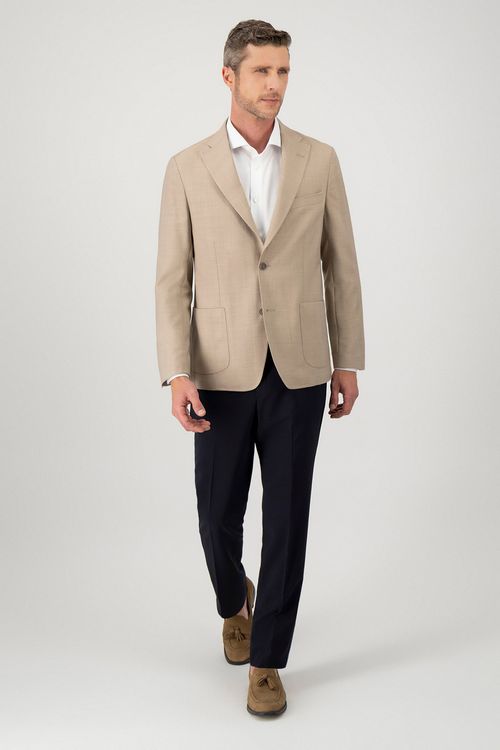 Saco Bolsillos Parche Lana Contemporary Fit
