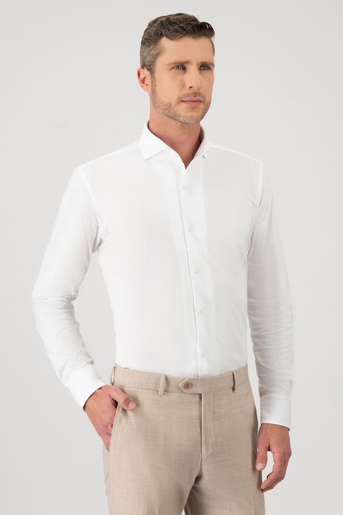Camisa De Algodón Contemporary Fit