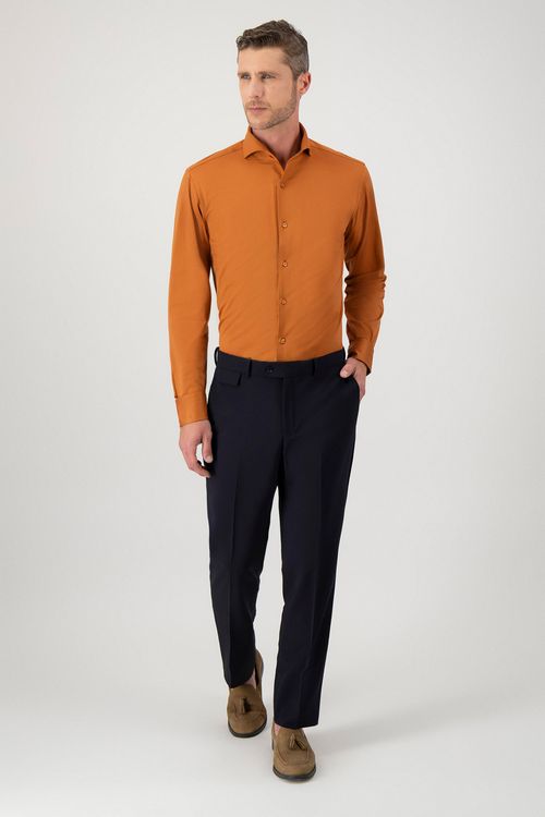 Camisa De Algodón Contemporary Fit