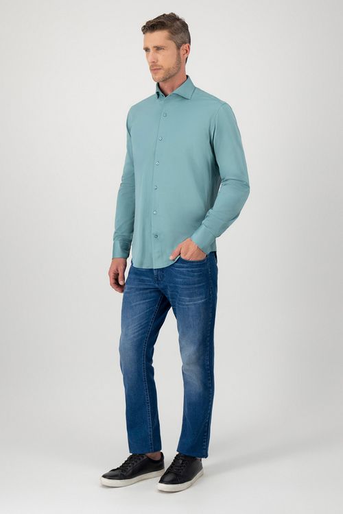 Camisa De Algodón Contemporary Fit